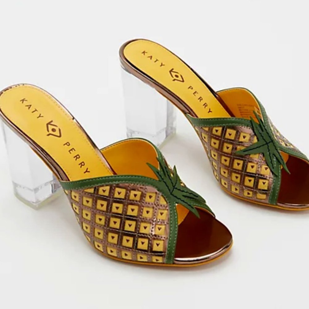 KATY PERRY The Coolada Pineapple Sandals Sz 10